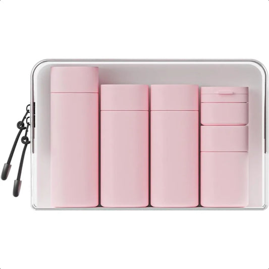 5pcs Travel Cream Dispenser Bottles Set TSA Approved Containers