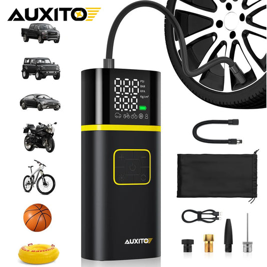 Car Air Pump Power Bank Portable Inflator for tires and more by AUXITO