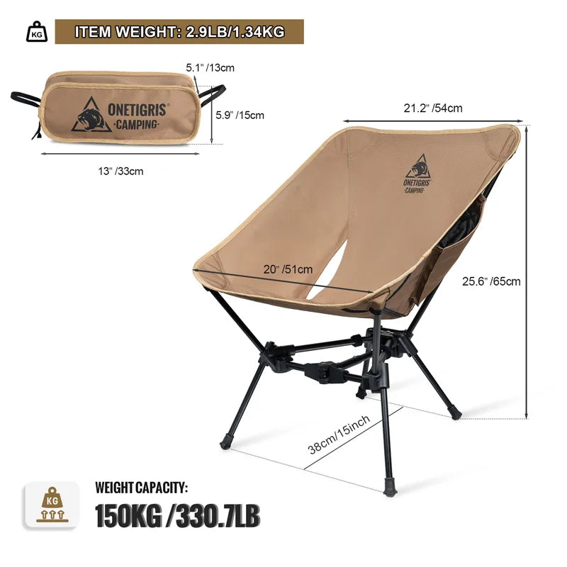 OneTigris Tigerblade Folding Camping Chair For Outdoors
