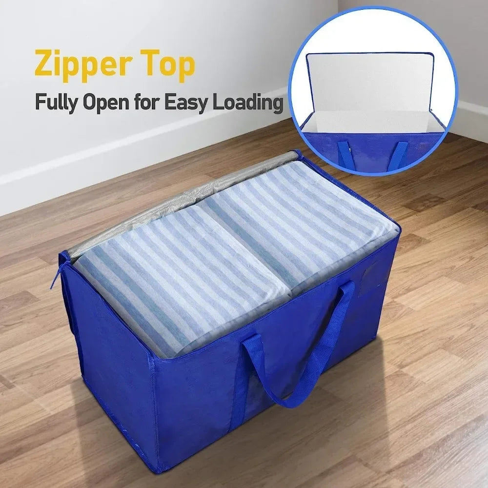 Oversized Moving Bags With Zipper And Reinforced Carry Handles