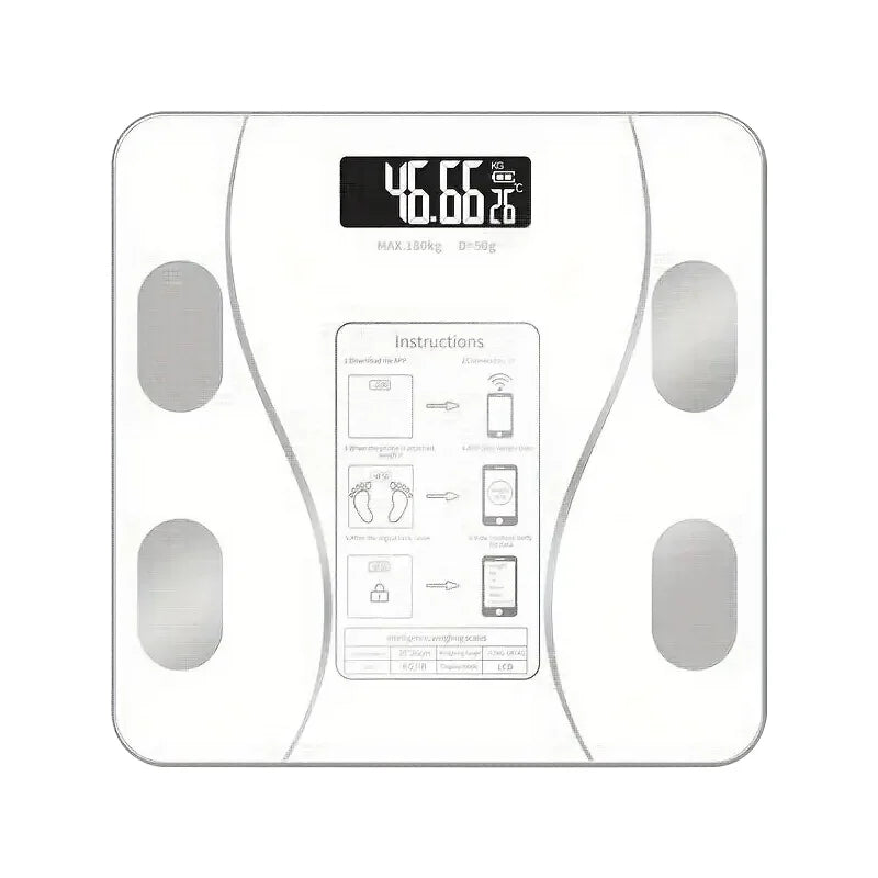 Smart Body Fat Scale Wireless LED Digital Bathroom Weight Scale