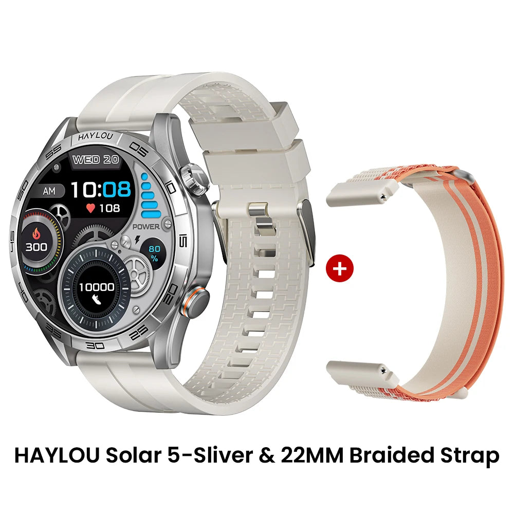 HAYLOU Solar 5 Voice Calling Smartwatch 1.58 inch AMOLED Display
