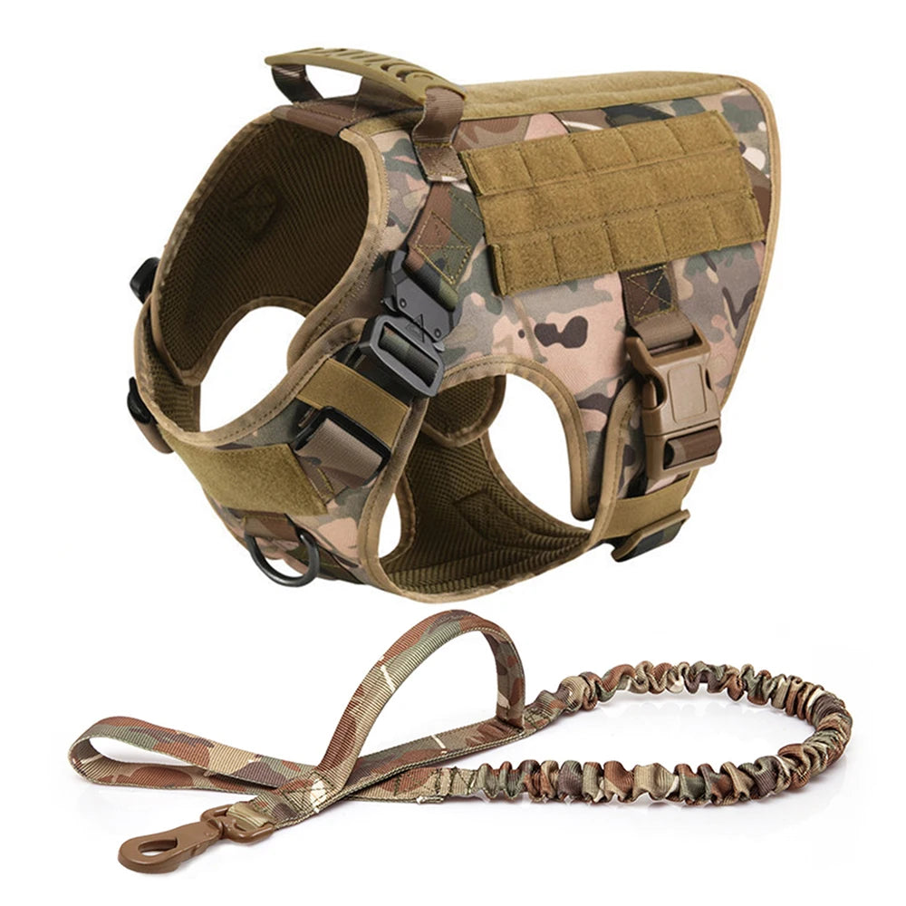 Large Dog Harness And Leash Set For German Shepherd Malinois