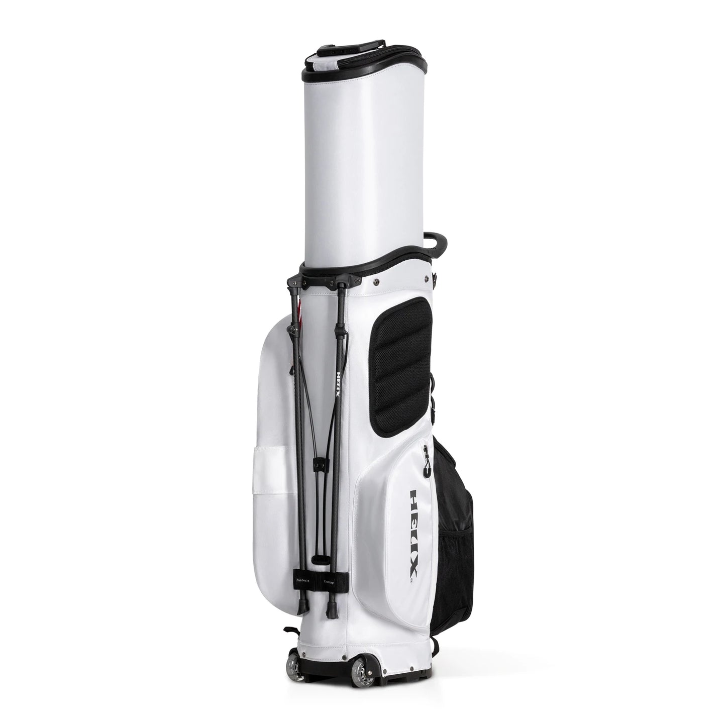 Helix Golf Stand Bag With Retractable Top Cover And Wheels
