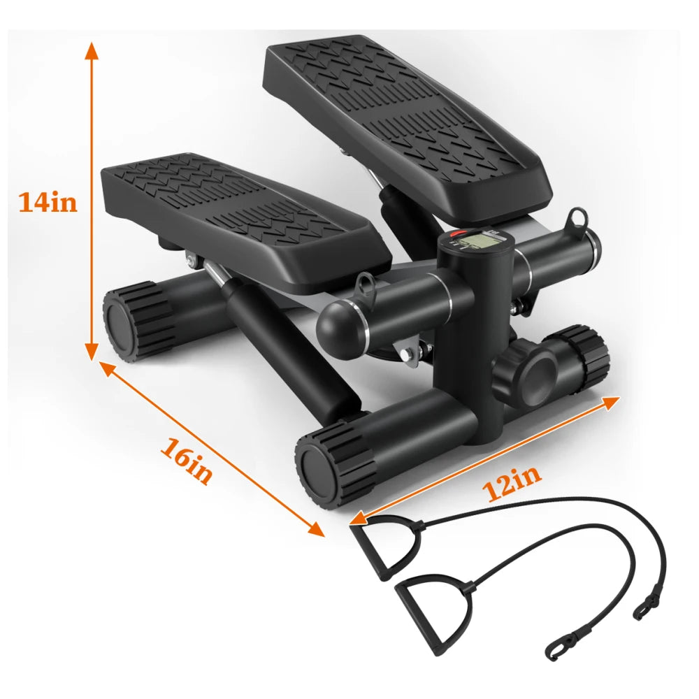 Steppers Exercise Stair Stepper with Resistance Bands 330LBS