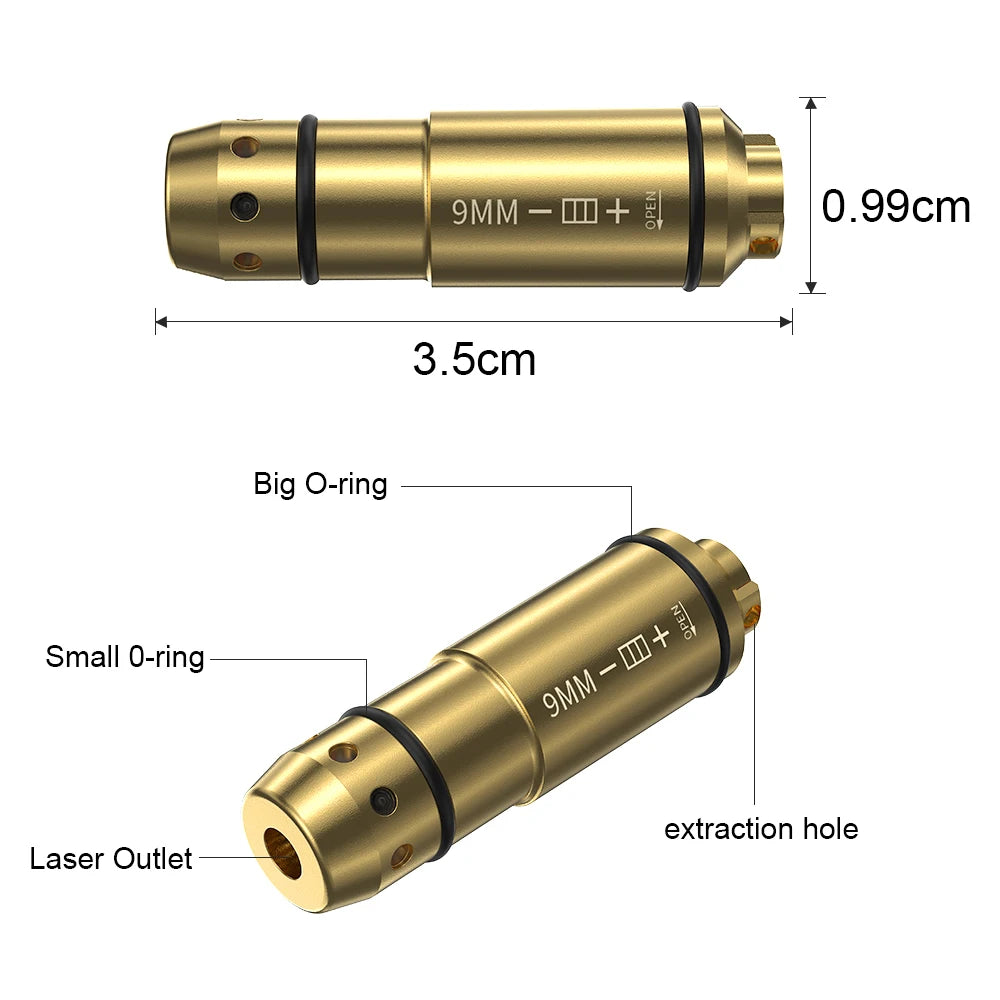 9mm Long Link Laser Training Cartridge Red Dot Tactical Bullet