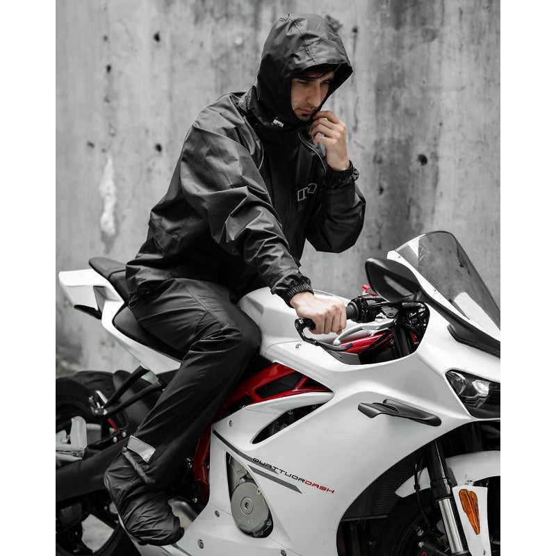 RS03 Motorcycle Rain Suit Waterproof Jacket and Pants